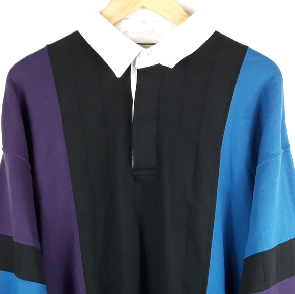 3/$18 NWOT St John's Bay Color Block Sweatshirt - Picture 4 of 8